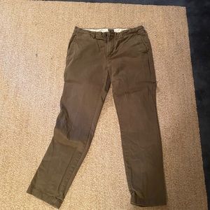 Men’s J Crew Pants size 34/34 olive color